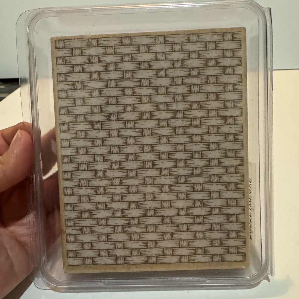 Stampin' Up! Basket Weave Stamp